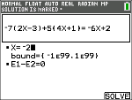 Numeric Solver