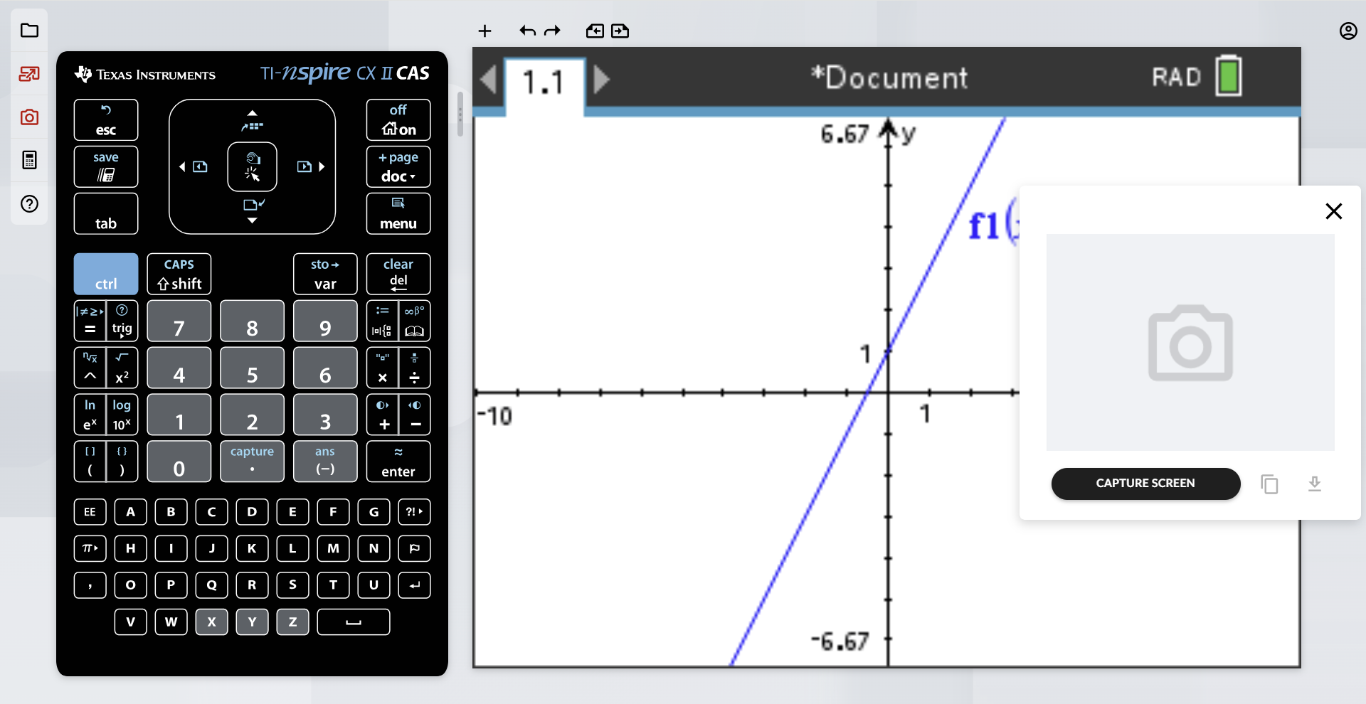 Capturing the Calculator Screen
