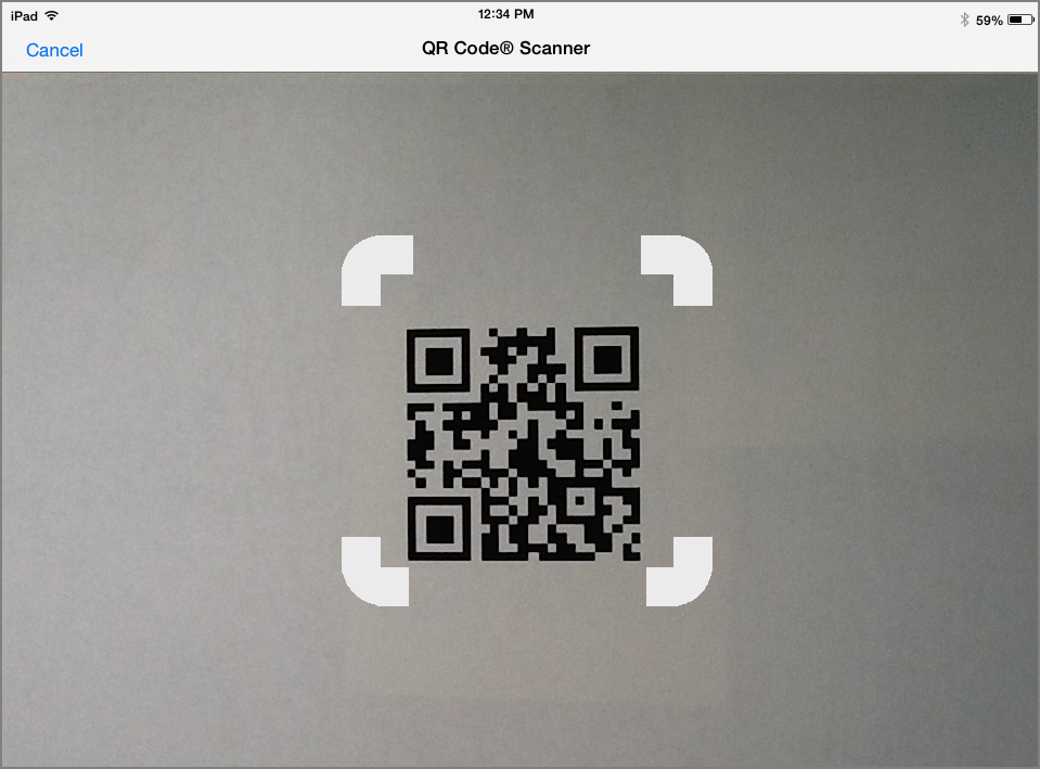 open qr code scanner
