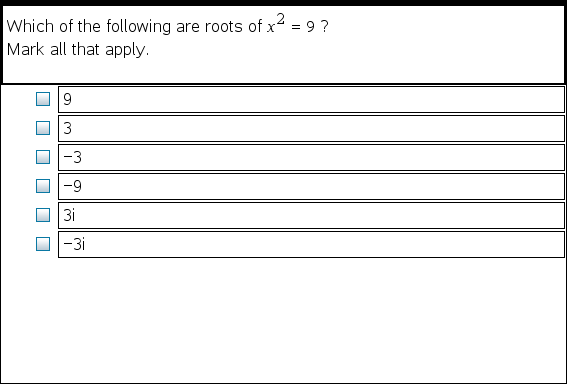 Multiple Choice Questions Template from education.ti.com