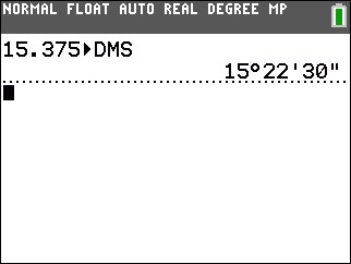 Degrees minutes outlet seconds conversion