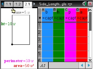 SideLengthPerimeterAreaofRectangle
