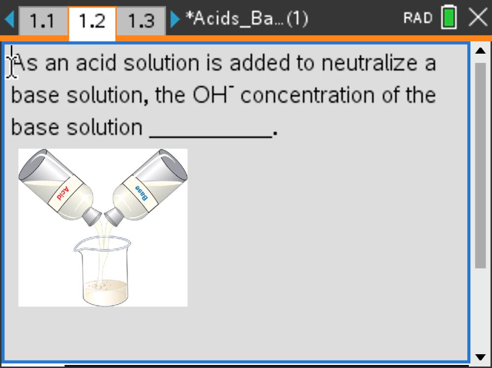 TI-Nspire screenshot during the activity