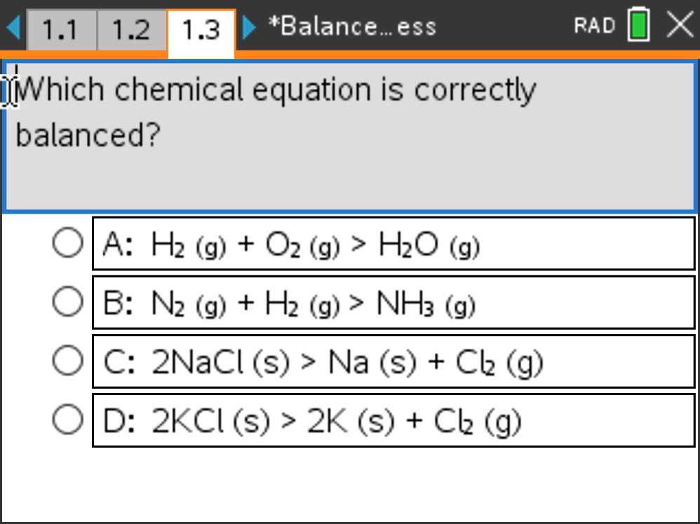 TI-Nspire screenshot during the activity